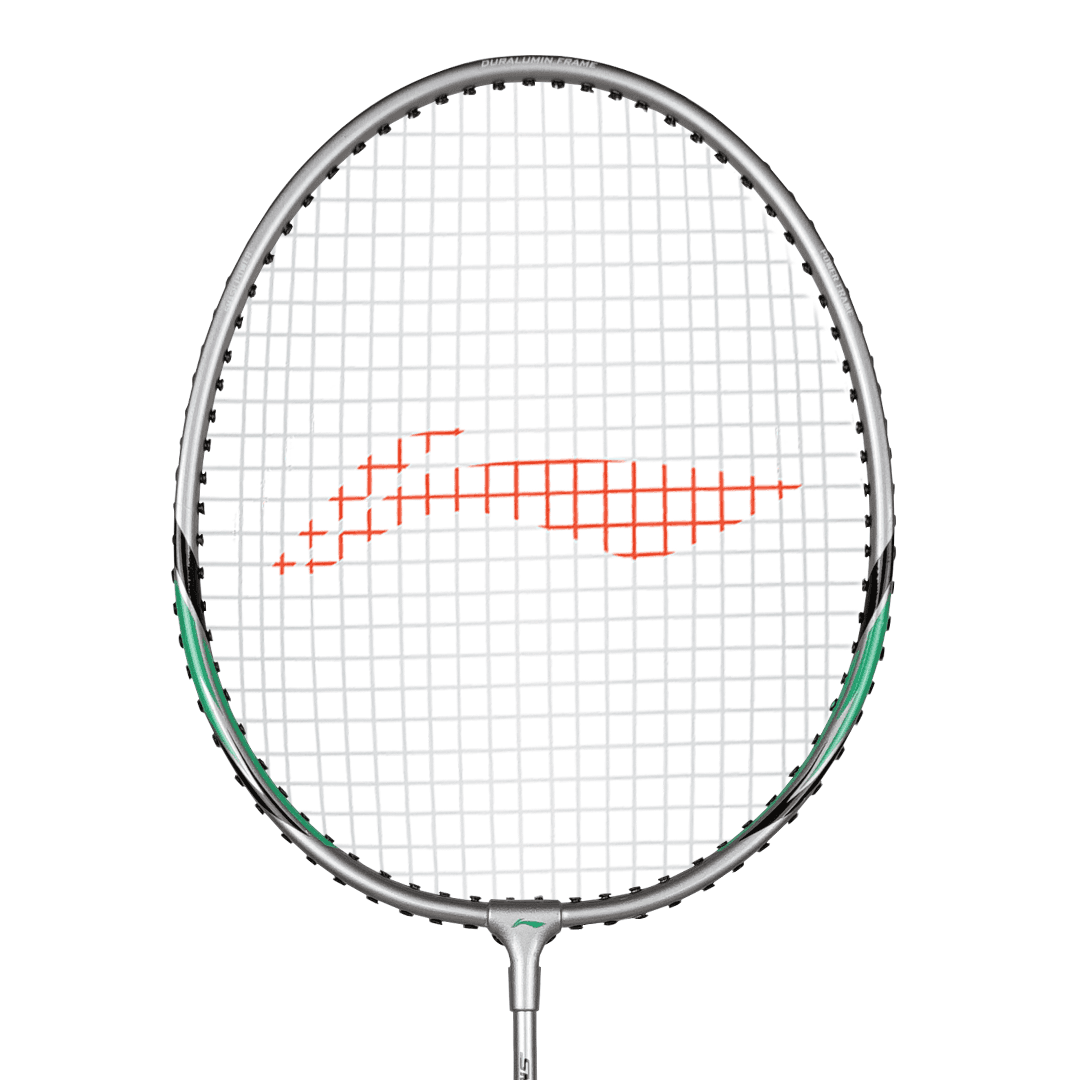 Li-Ning XP 80 IV Raket Badminton - Grey/Green AYPP234-3 Bundle Head Cover