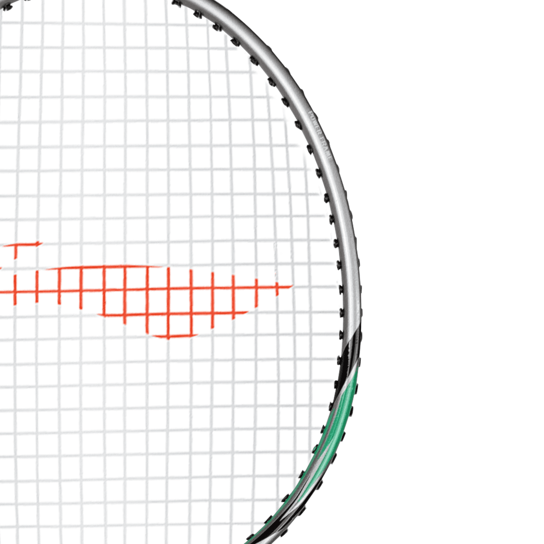 Li-Ning XP 80 IV Raket Badminton - Grey/Green AYPP234-3 Bundle Head Cover