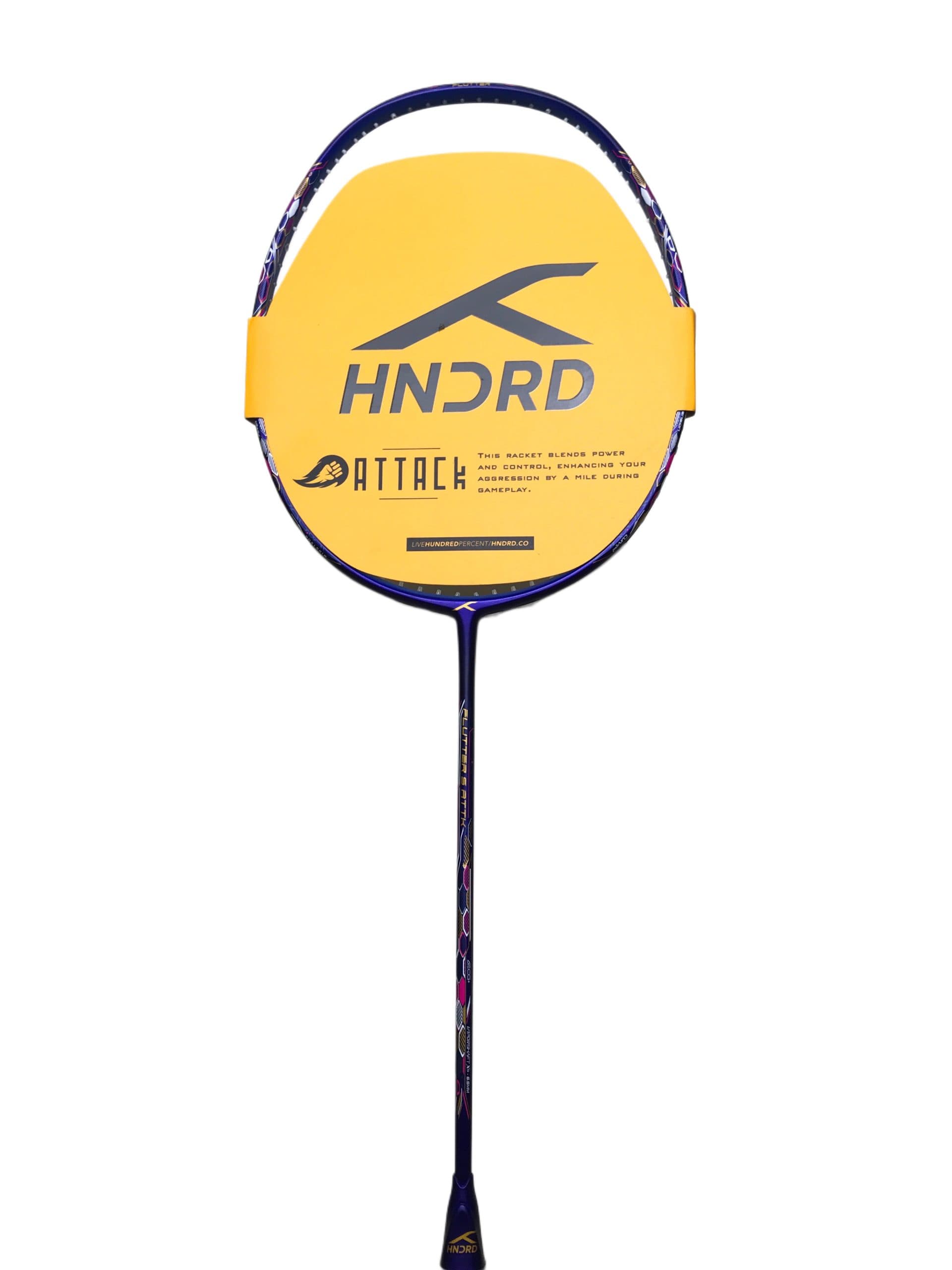 Hundred Badminton Racket Flutter S Attk Navy/Blue
