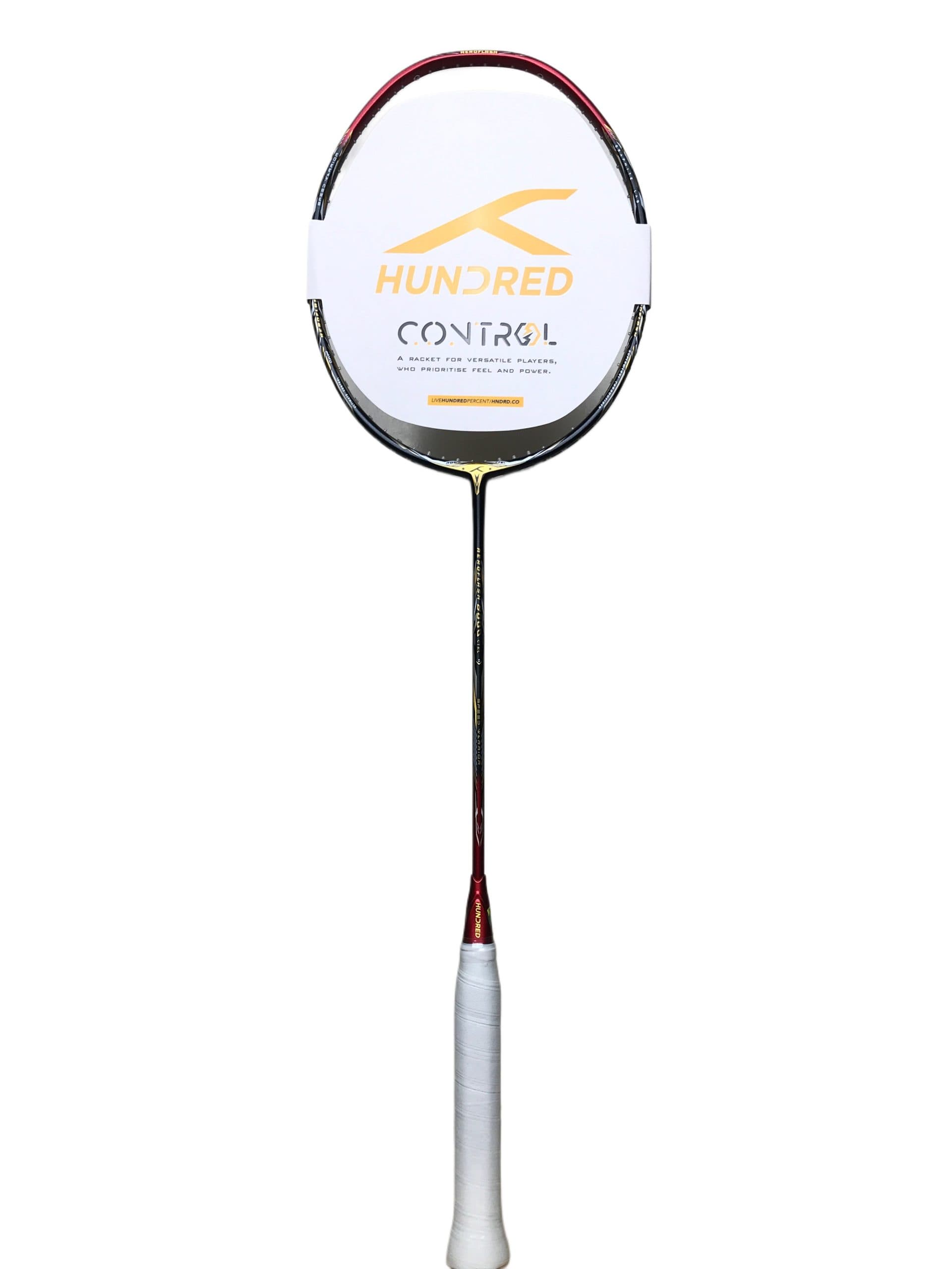 Hundred Badminton Racket Aeroflash 8000 Control Black/Red