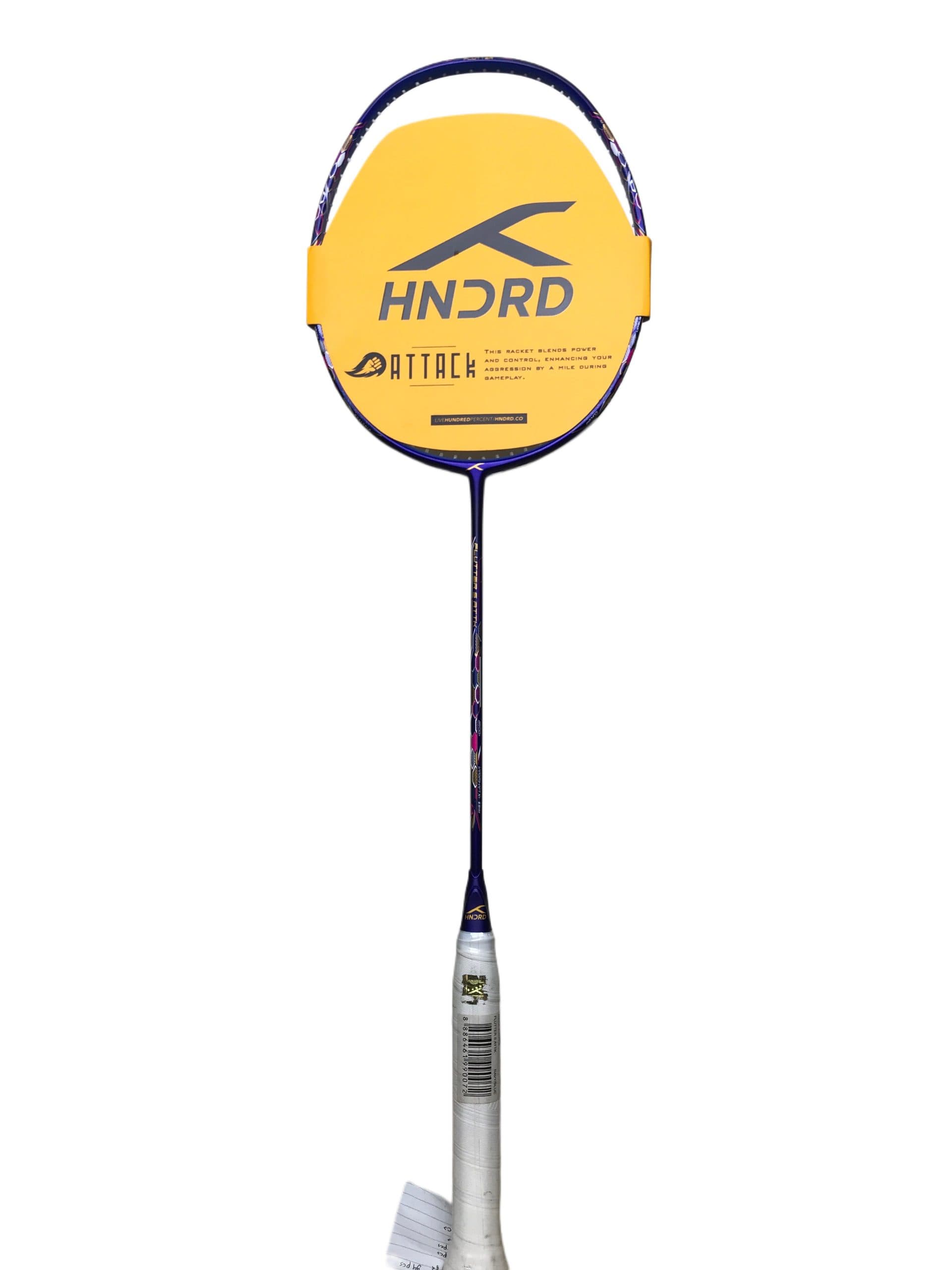 Hundred Badminton Racket Flutter S Attk Navy/Blue