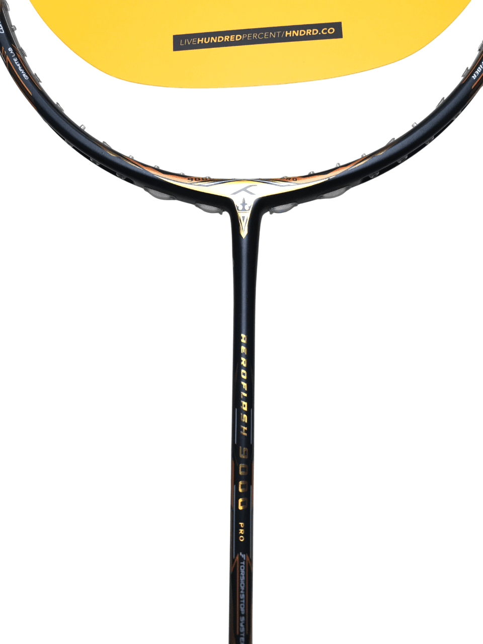 Hundred Badminton Racket Hundred 9000 Charcoal/Black/Gold