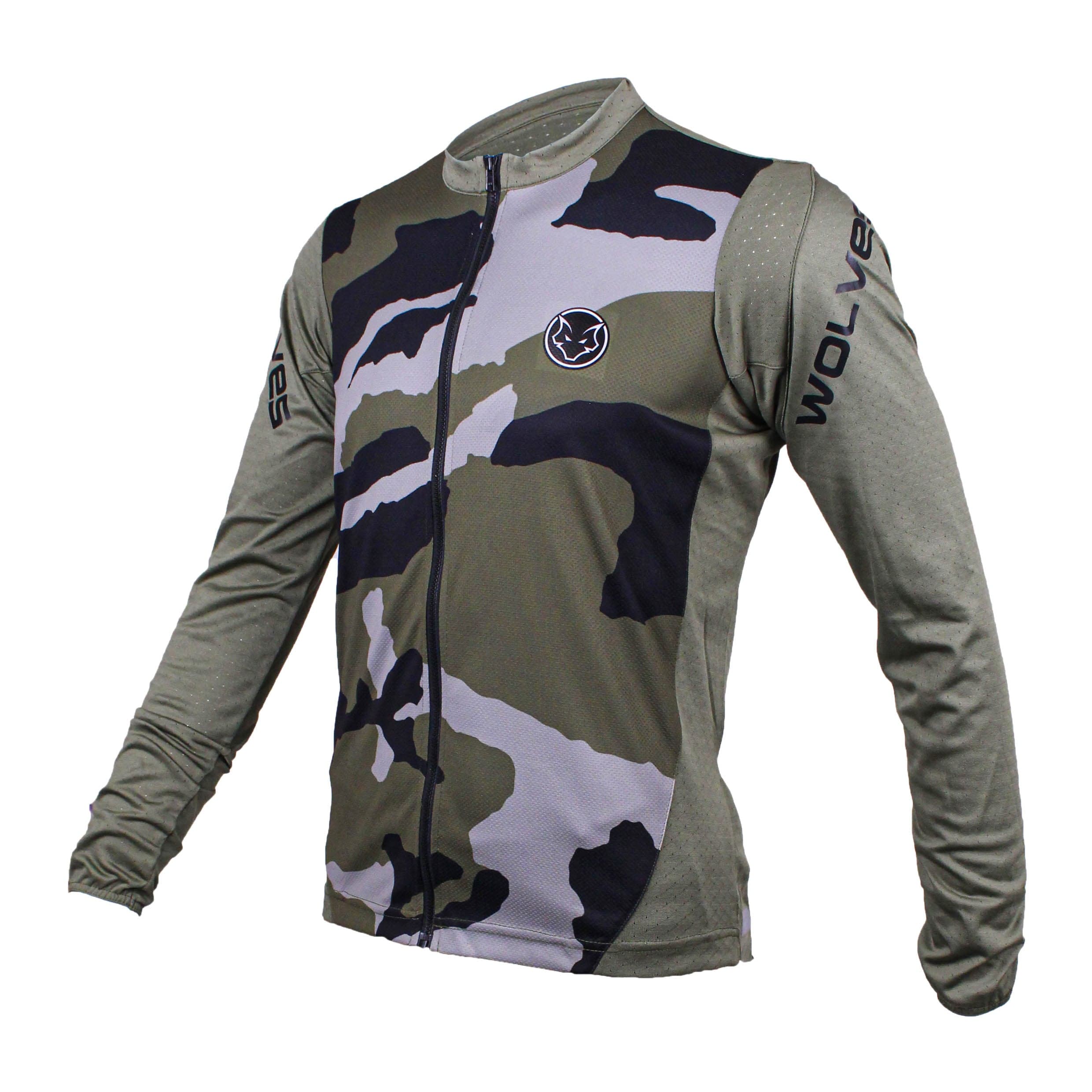 Dick Wolves Baju Sepeda Tangan Panjang Doreng Renegade