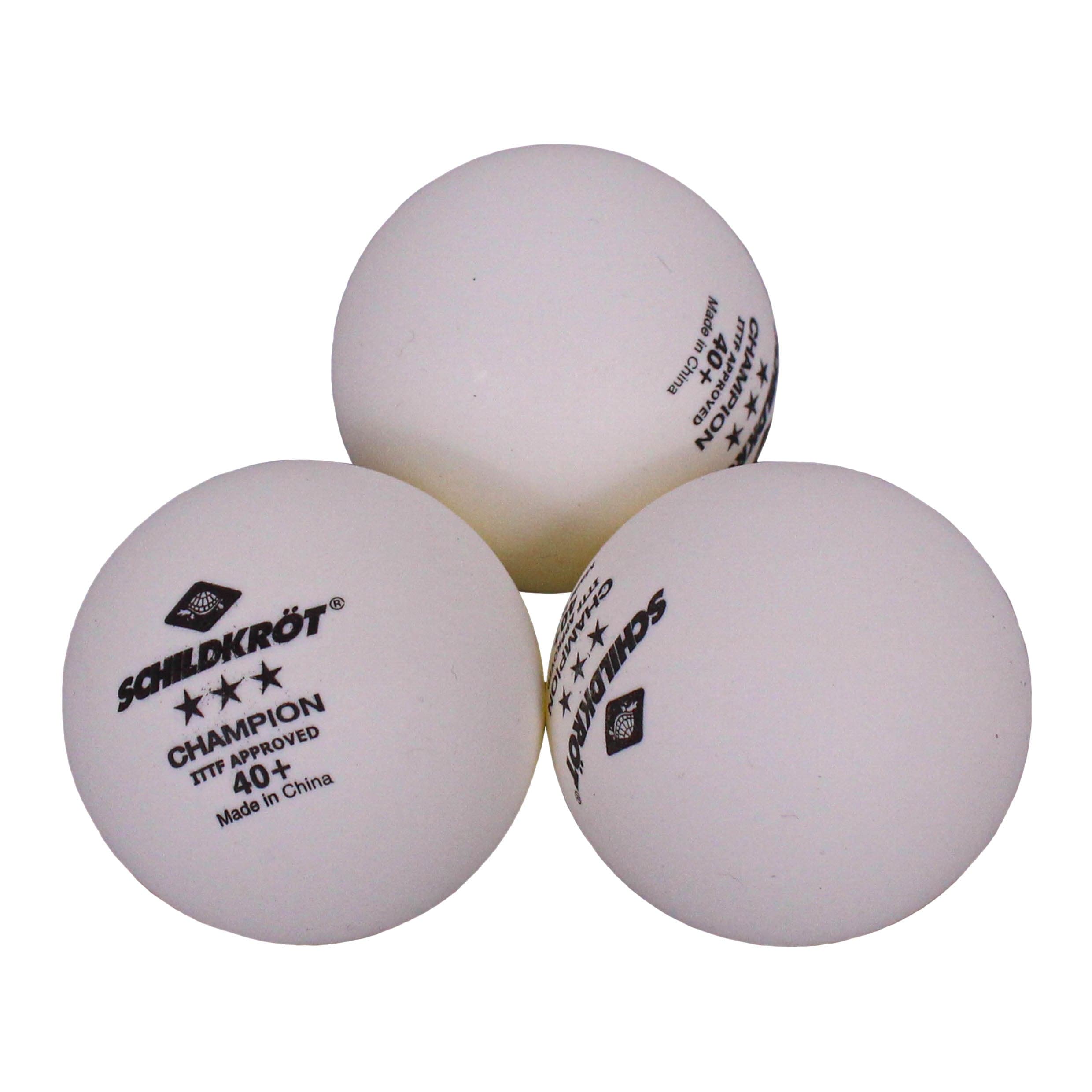 Schildkrot Bola Pingpong Poly 40+ Champion 3 Star