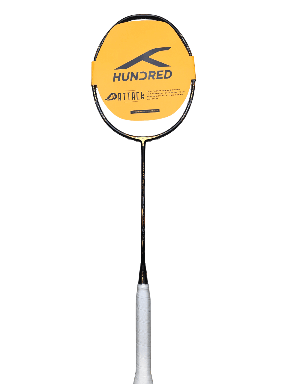 Hundred Badminton Racket Hundred 9000 Charcoal/Black/Gold